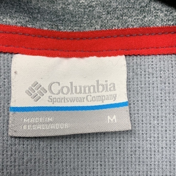 Columbia LS 1/4 Zip Pullover Top M Grey - Picture 4 of 9
